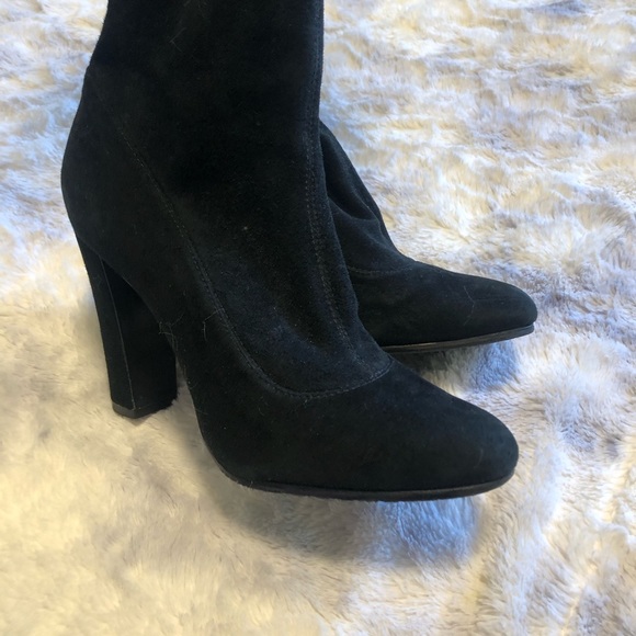 Schutz over the knee high heel suede boots size 6 tassel detail - Picture 7 of 9